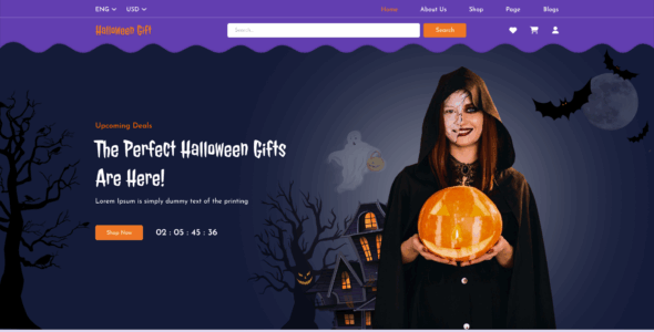 Halloween Store Pro (WP Elemento)