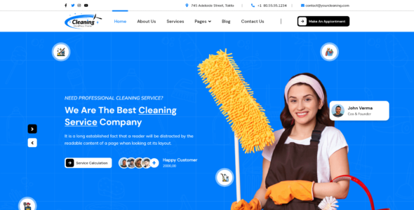 House Cleaning Pro (WP Elemento)