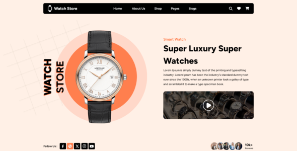 Luxury Watch Store Pro (WP Elemento)