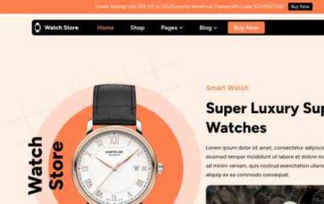 Luxury Watch Store Pro (screenshot desktop)