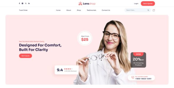 Optical Store Pro (WP Elemento)