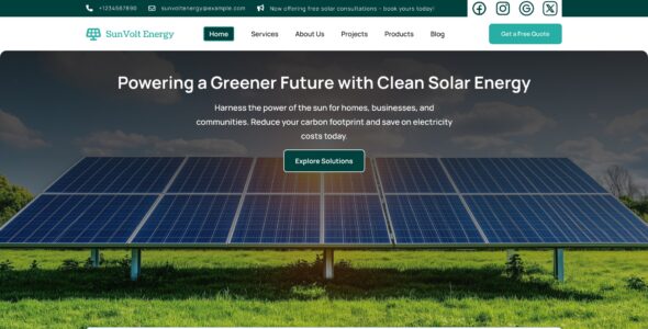 Renewable Energy Pro (WP Elemento)
