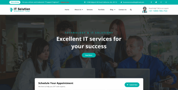 Software IT Company Pro (WP Elemento)