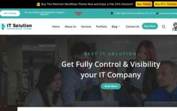 Software IT Company Pro (WP Elemento) - (screenshot desktop)
