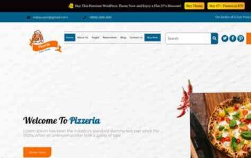 Unique Pizza Shop Pro (WP Elemento) - (screenshot desktop)