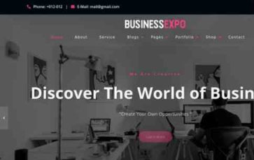 BusinessExpo Premium (screenshot desktop)
