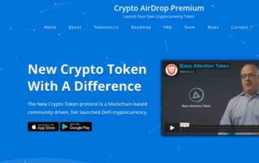 Crypto Airdrop Premium (screenshot desktop)