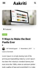 Aakriti Personal Blog Pro (screenshot mobile)