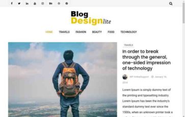 Blog Design Lite (screenshot desktop)