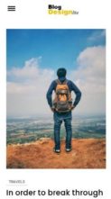 Blog Design Lite (screenshot mobile)