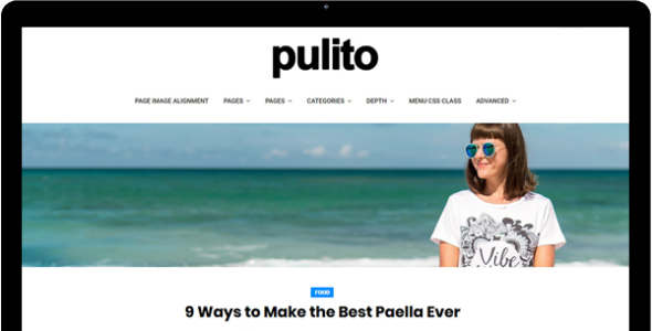 Pulito Clean Blog Lite (WP Online Support)