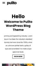Pulito Clean Blog Lite (screenshot mobile)