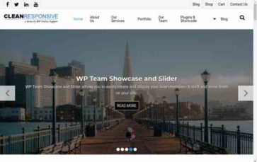 WP iClean Responsive (screenshot desktop)