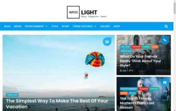 WPOS Blog/News/Magazine-LIGHT (screenshot desktop)