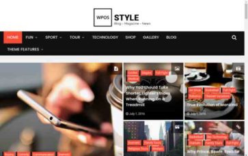 WPOS Blog/News/Magazine-STYLE (screenshot desktop)