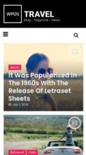 WPOS Blog/News/Magazine-TRAVEL (screenshot mobile)