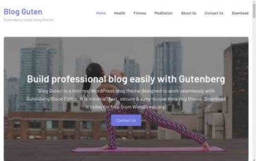 Blog Guten (screenshot desktop)