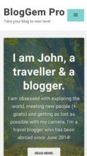 BlogGem Pro (screenshot mobile)
