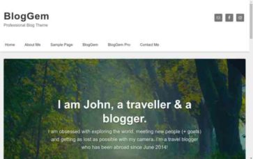 BlogGem (screenshot desktop)