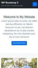 WP Bootstrap 5 (screenshot mobile)