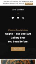 Artist Art Gallery Pro (screenshot mobile)