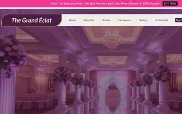 Banquet Wedding Hall Pro (screenshot desktop)