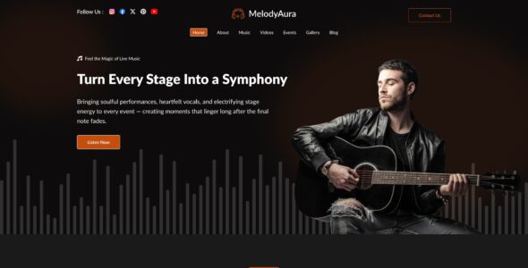 Best Musician Designed (WP Radiant)