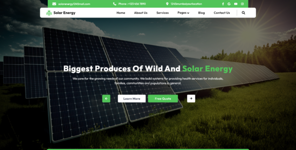 Eco Renewable Energy Pro (WP Radiant)