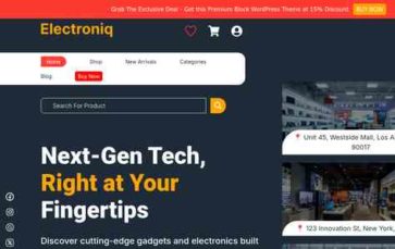 Electronics Retail Shop Pro (screenshot desktop)