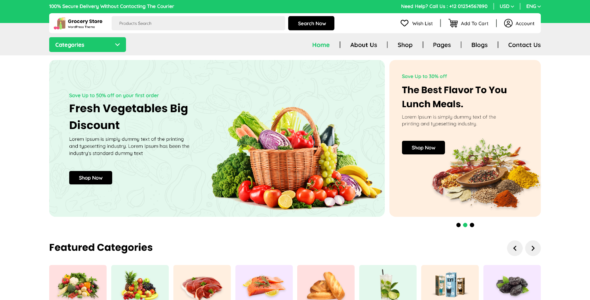 Grocery Online Store Pro (WP Radiant)