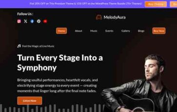 Music Event Artist Pro (screenshot desktop)