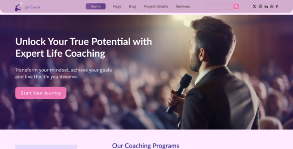 Personal Life Coach Pro (WP Radiant)
