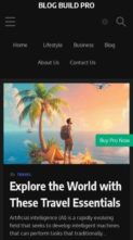 Blog Build Pro (screenshot mobile)