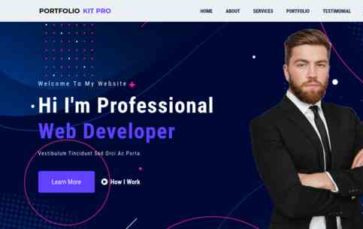 Portfolio Kit Pro (screenshot desktop)