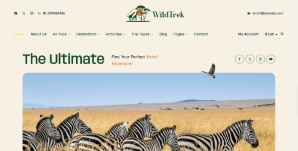 Wildlife Travel (WP Travel Engine)
