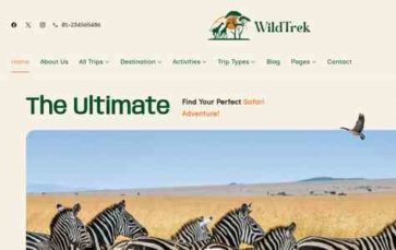 Wildlife Travel (screenshot desktop)