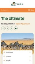 Wildlife Travel (screenshot mobile)