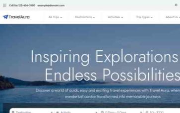 Travel Aura (screenshot desktop)