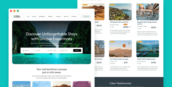 Travel Journey (WP Travel Kit)