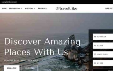 Travel Tribe (screenshot desktop)