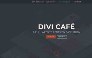 Cafe Case Study (screenshot desktop)