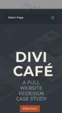 Cafe Case Study (screenshot mobile)