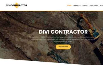 Divi Contractor (Divi Space) (screenshot desktop)