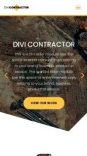Divi Contractor (Divi Space) (screenshot mobile)
