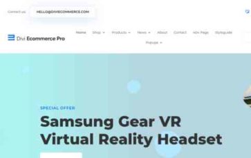 Divi Ecommerce Pro (screenshot desktop)