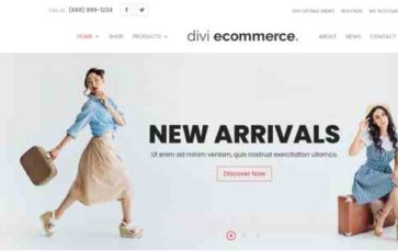 Divi ECommerce (screenshot desktop)