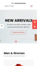 Divi ECommerce (screenshot mobile)