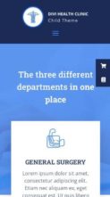 Divi Health Clinic (screenshot mobile)