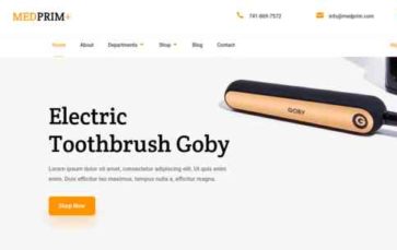 Divi Medical eCommerce (screenshot desktop)