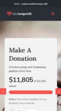 Divi Nonprofit (screenshot mobile)